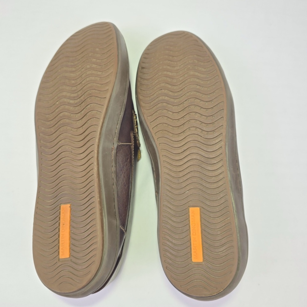 Martin Dingman "Bill" Water Buffalo Leather Penny Loafers - Brown Mens 11W - Picture 8 of 10